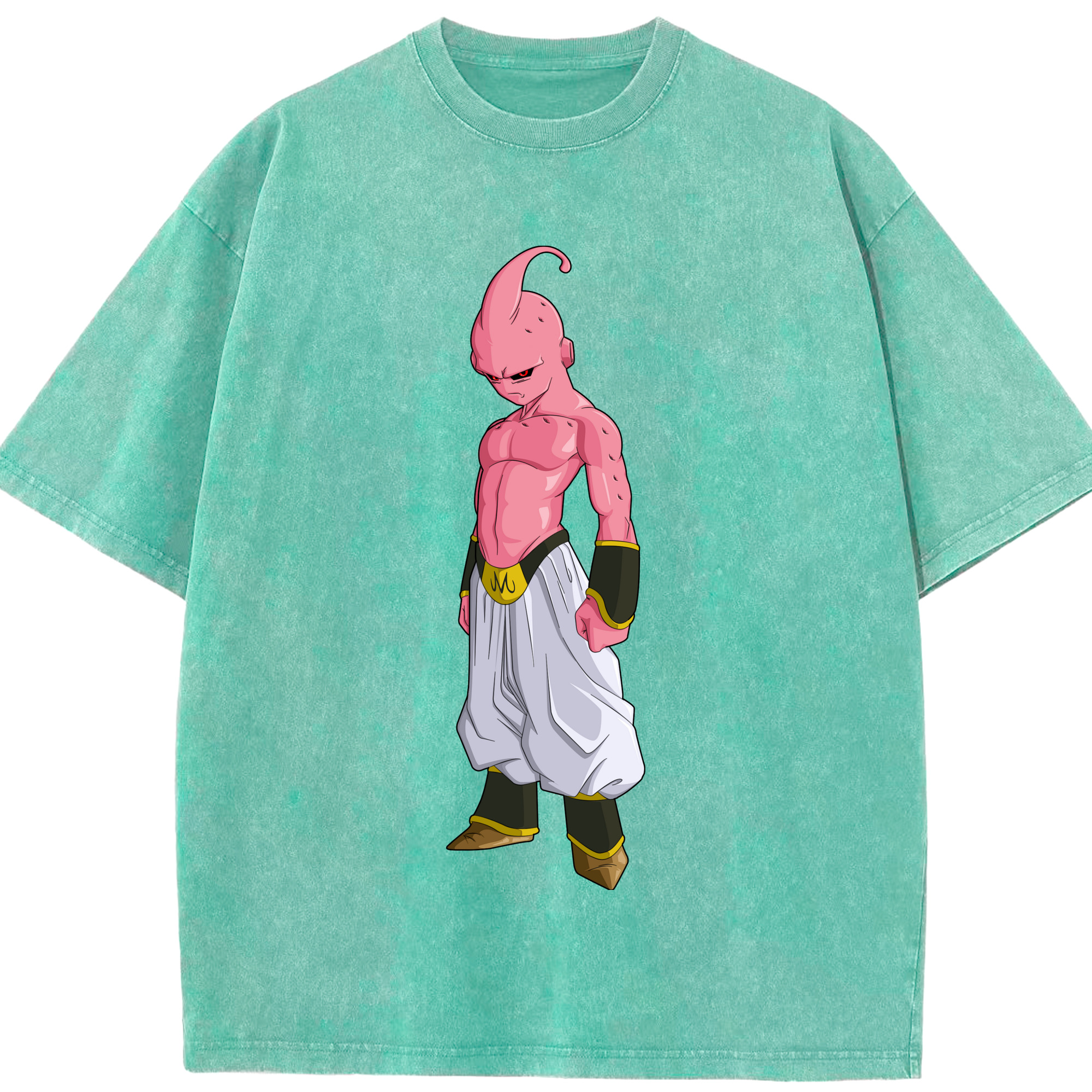 （画像用） ドラゴンボール 魔人ブウ DRAGON BALL Majin Buu 綿100% ヴィンテージ風 半袖Tシャツ（フロントプリント）